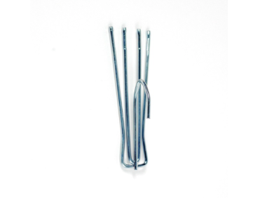 Agrafes tête flamande 4 branches crête de 3 cm ( lot de 10)