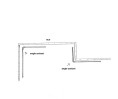 Coude pour rail extra plat DS