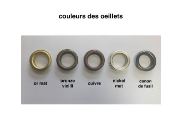 Voilage sur mesure Tergal et Lin blanc (jusqu'en 290 cm de haut). Ref 53