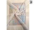 Voile au mètre ivoire avec rayure ton sur ton en grande hauteur 300 cm Voile au mètre ivoire avec rayure ton sur ton en grande hauteur 300 cm