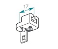 Embout fixe pour rail cintrable 330 Boulet