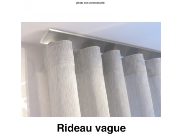 Voilage sur mesure terracotta et gris (jusqu'à 290 cm de haut)