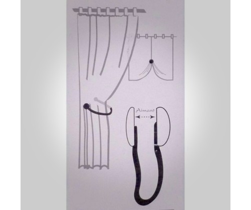 Embrasse aimantée VELAY anthracite