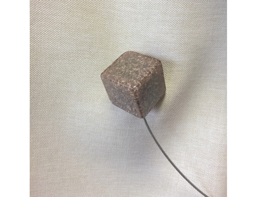 Embrasse aimantée CUBE paillette rosé Embrasse aimantée CUBE paillette rosé