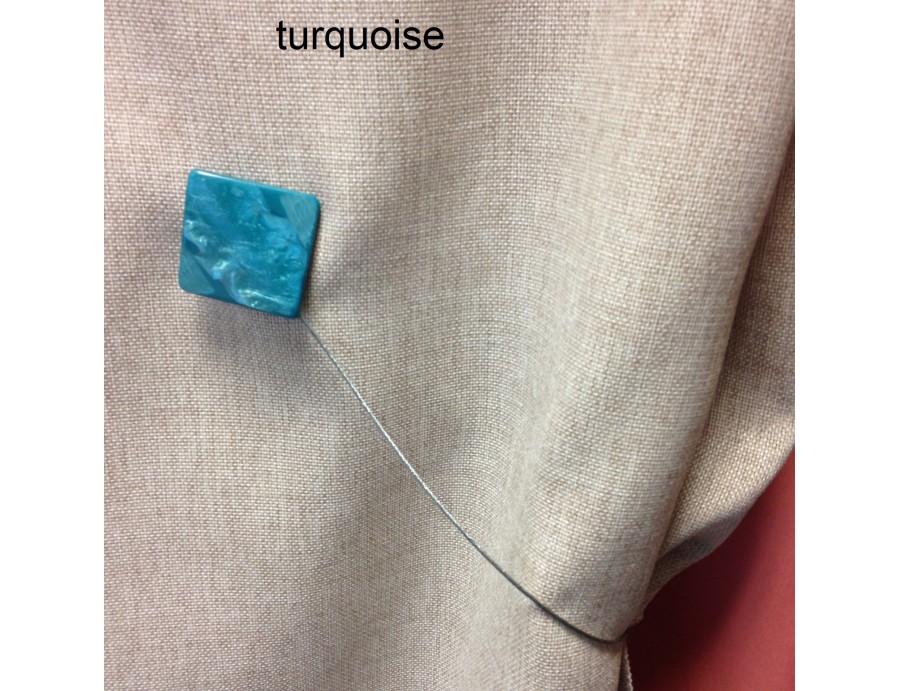Embrasse aimantée PEARLY turquoise Embrasse aimantée PEARLY turquoise
