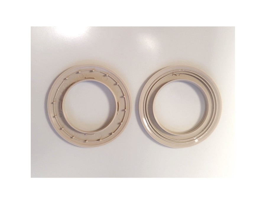 Oeillets à clipser beige taupe pour rideaux, 40 mm lot de 8 Oeillets à clipser beige taupe pour rideaux, 40 mm lot de 8