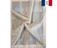 Voilage sur mesure beige gris aspect lin (jusqu'à 300 cm de hauteur). Ref 3941-025
