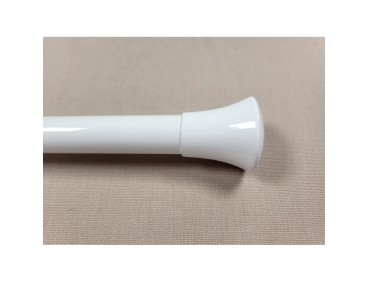 Embout Pommeau blanc pour tube de 20 mm la paire (collection Tendance)