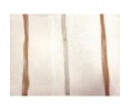Voilage sur mesure blanc avec rayure terracotta et beige (jusqu'à 290 cm de haut). ref 8352/444 Voilage sur mesure blanc avec rayure terracotta et beige (jusqu'à 290 cm de haut). ref 8352/444