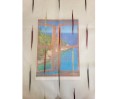 Voile au mètre bordeaux doré et gris en grande hauteur 300 cm Voile au mètre bordeaux doré et gris en grande hauteur 300 cm