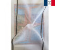 Voilage sur mesure blanc avec rayure gris aspect lin (jusqu'à 290 cm de haut). Ref 3931/090 Voilage sur mesure blanc avec rayure gris aspect lin (jusqu'à 290 cm de haut). Ref 3931/090