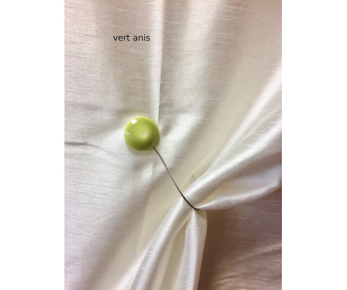 Petite embrasse aimantés AGATHE vert anis