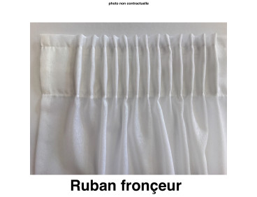 Voilage sur mesure en Lin, couleur beige Lin (jusqu'à 290 cm de haut)