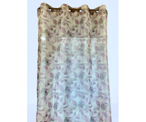Voilage prêt à poser Martine rose 140 x 260 cm