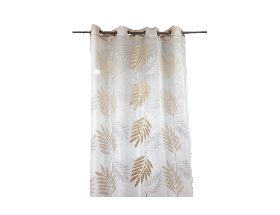 Voilage prêt à poser TROPICAL naturel 140 x 240 cm Voilage prêt à poser TROPICAL naturel 140 x 240 cm