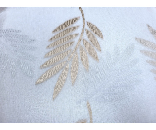 Voilage prêt à poser TROPICAL naturel 140 x 240 cm