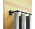 Kit de tringle avec corner couleur bronze ancien, 25mm en 180 cm, Houlès Iliade