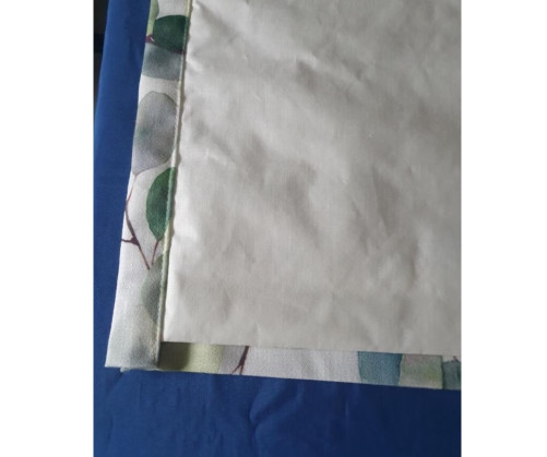 Rideaux ruflette très épais isolant thermique KIMI vert  pour tringle portière 140 x 250 cm